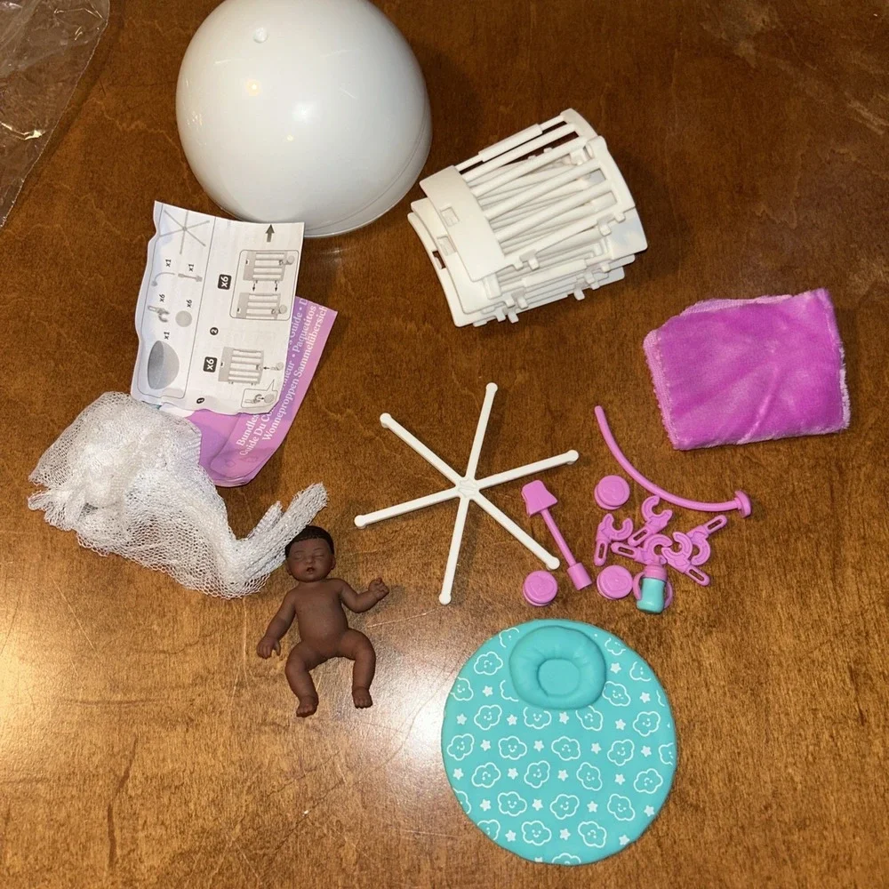 Zuru *MY MINI BABY* Series 2 ~ Purple/Teal Crib Set B2